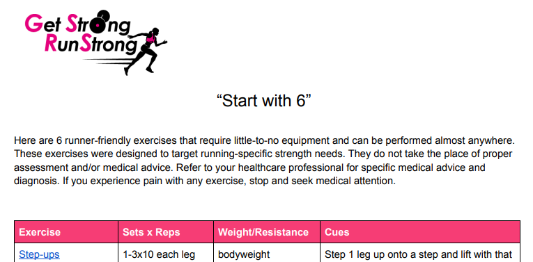 Start with 6